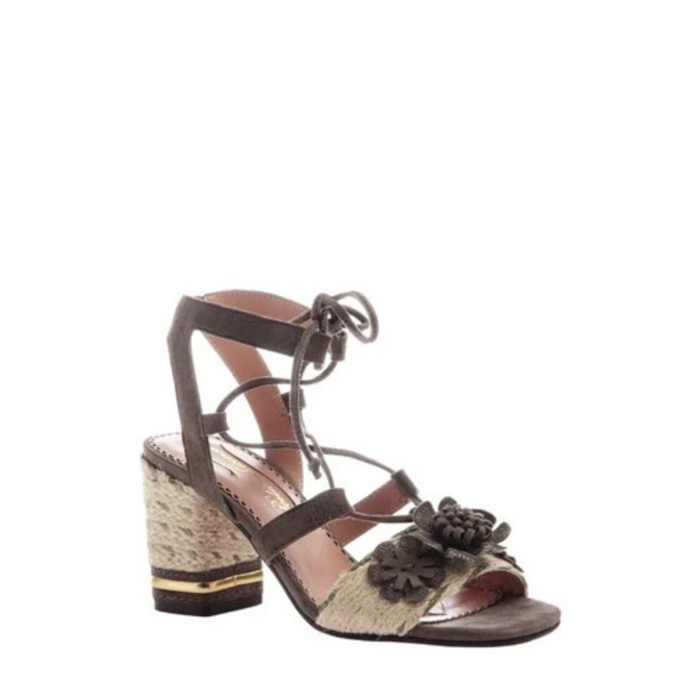POETIC LICENSE Womens Sz 39 (8) ENTWINED Ghillie Lace-up Block Heel Sandals‎